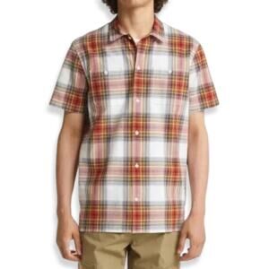 BP. Collared Shirt Button-Up Plaid Pattern Short Sleeve Multicolor M Small NWOT